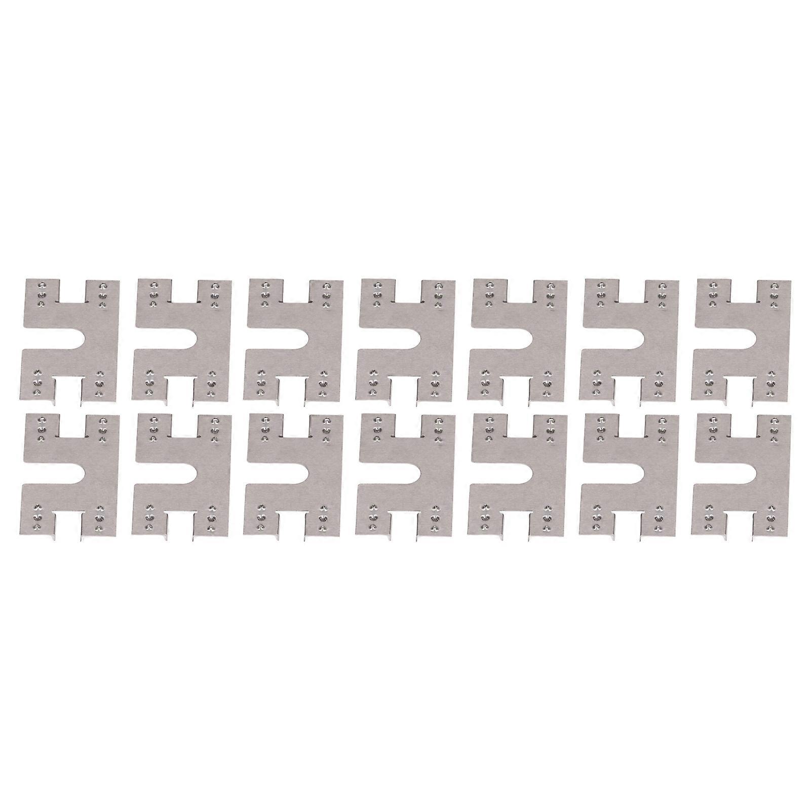 100 Pcs PV Grounding Conductive Gasket Lightning Protection PV Conductive Washer Sheet for 30X40 T Slot Guide Rail 