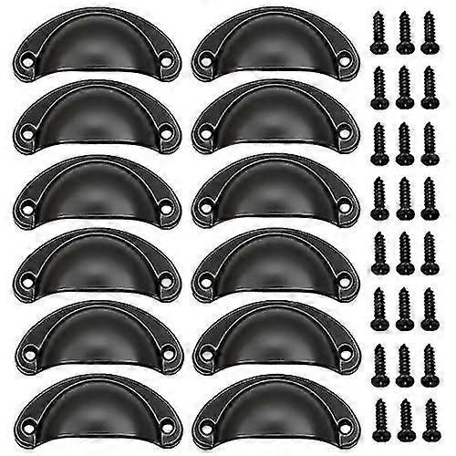 13 Pieces Semicircular Shell Shape Pull Handle Knobs,Cup Shaped Handles