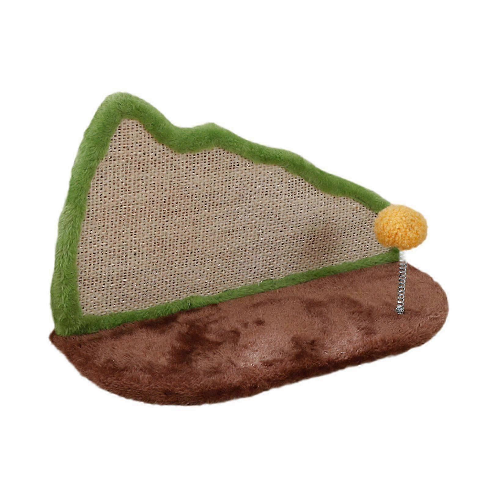 Sisal Cat Scratcher for Indoor Cats Climbing Frame with Ball Cat Scratch Pad Green