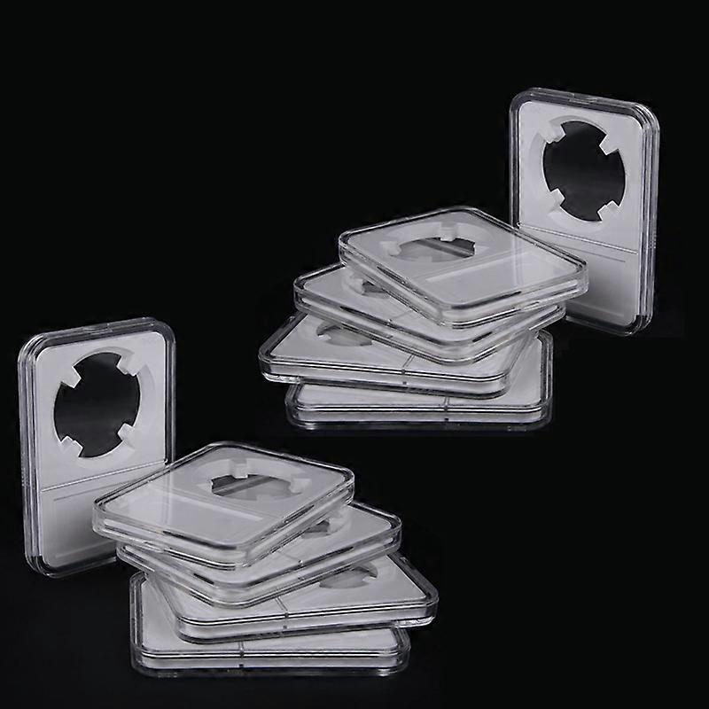 Commemorative Coin Identification Rating Box Coin Collection Box, Color: White (27mm)