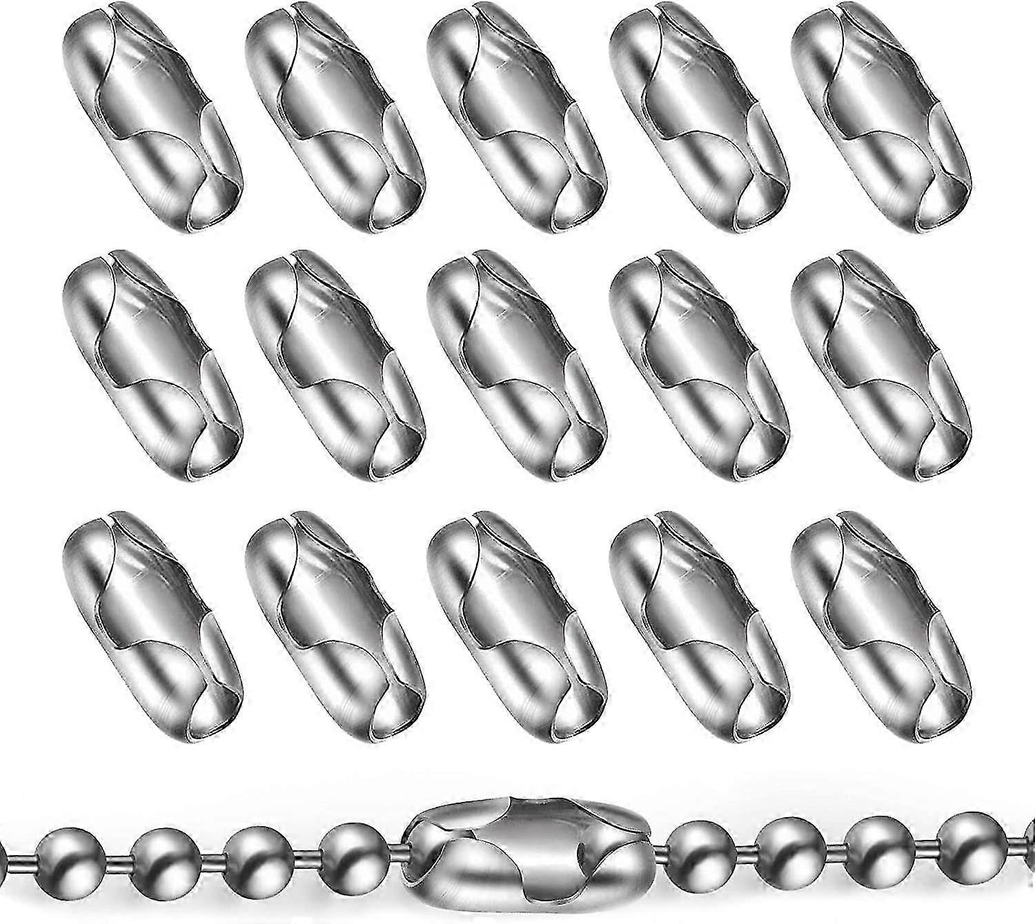 50 Pcs Vertical Roman Shade Connectors 4.5mm Ball Chain Connector Clasps Bead Chain Connectors