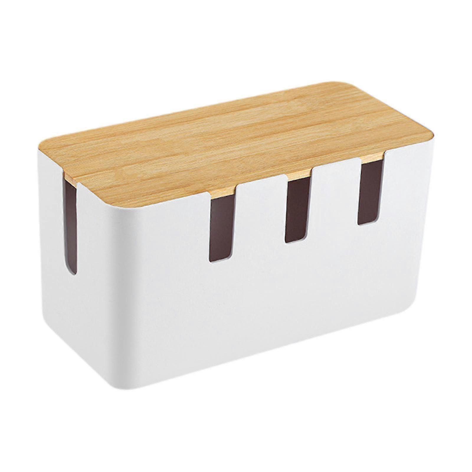 Cable Organizer Box, Multifunction Cord Management Case for Desk Office Bedroom, Space Saving Wire Holder