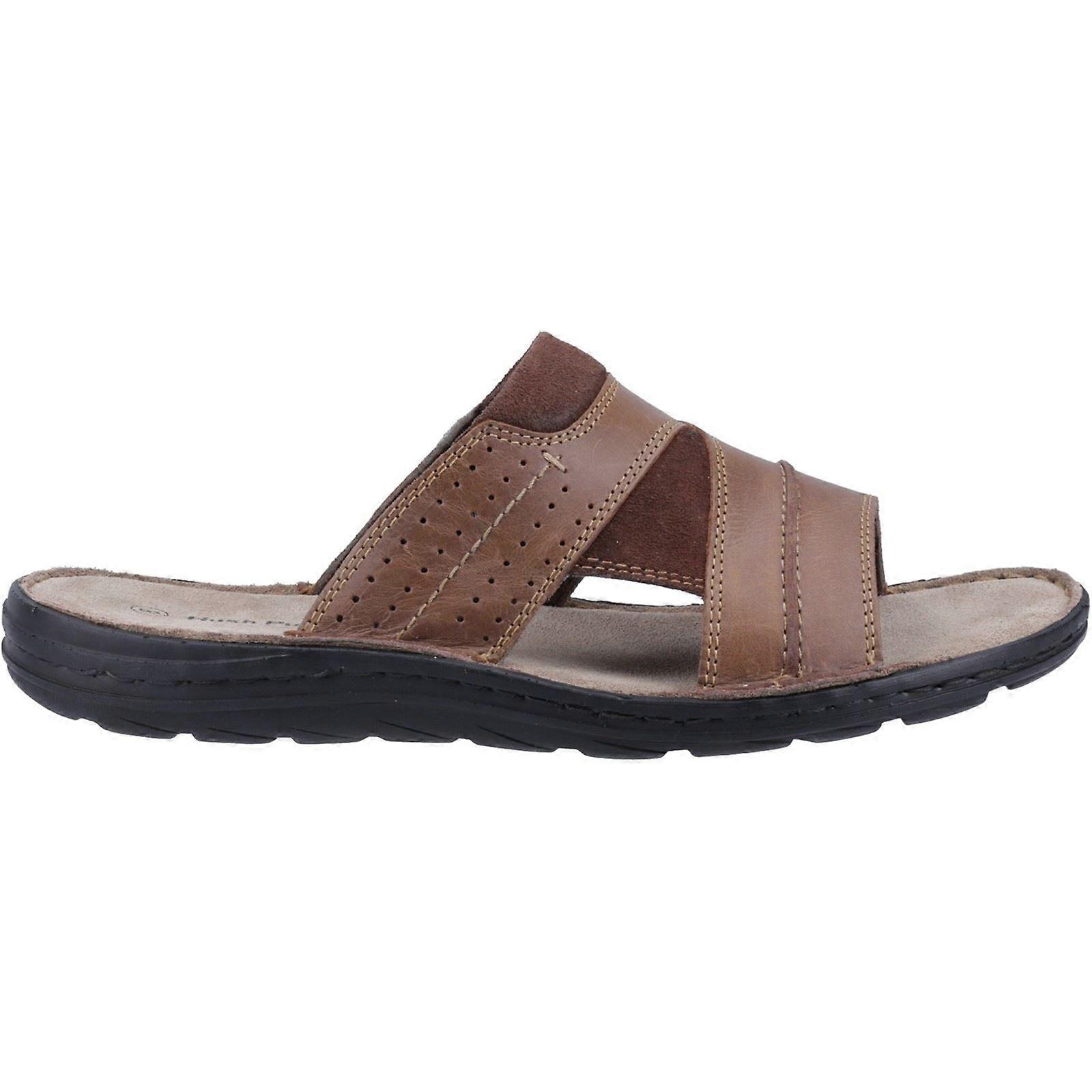 Hush Puppies Archer Tan Cuir Mâle Sandale Hommes Été-12