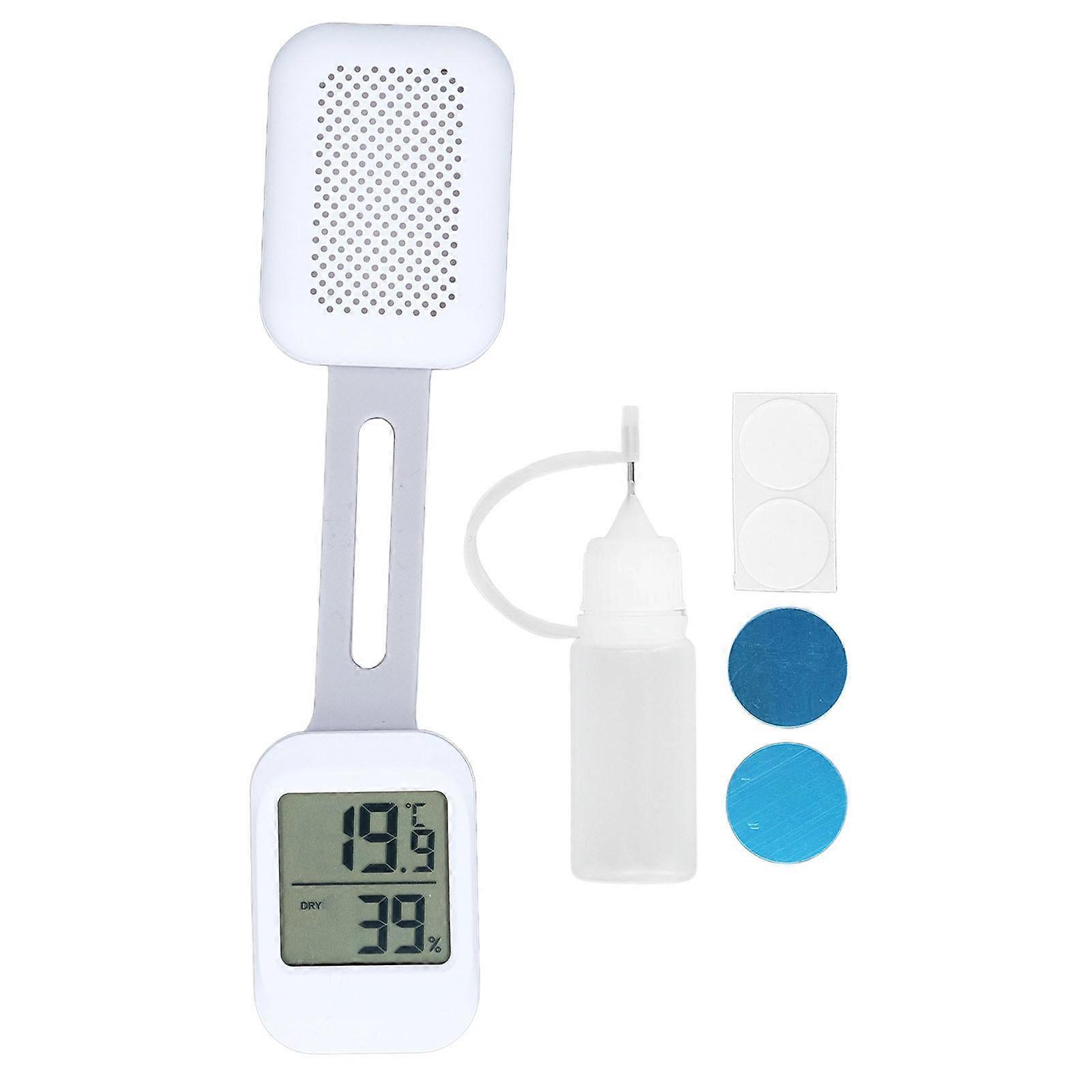 Universal Guitar luftfukter Mini Clear Display Portable Guitar Hygrometer termometer