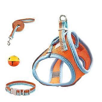 No Pull Dog Harness Breathable Adjustable Comfort Free Lead Included with Leash