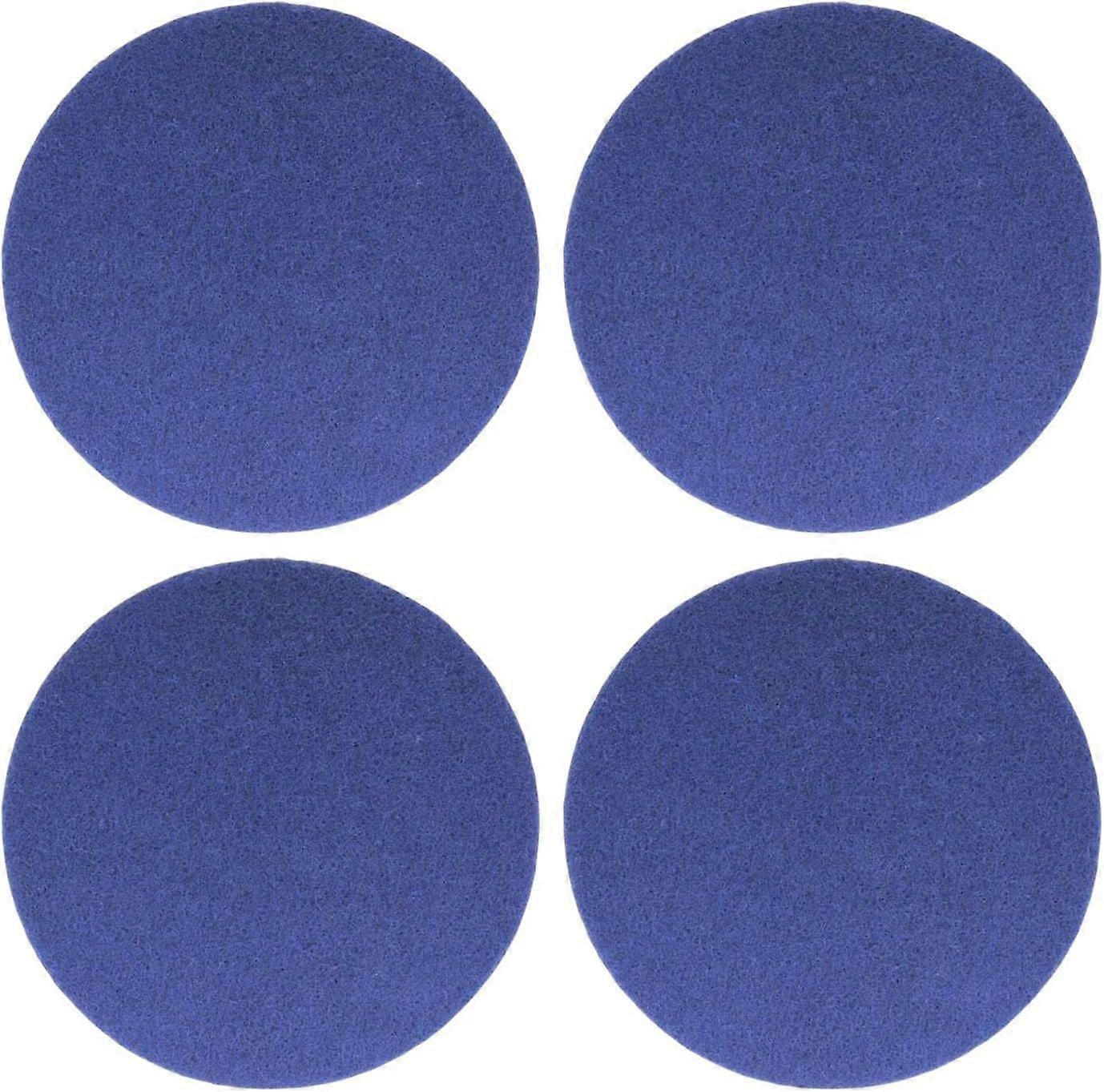 4 Pack Electric Floor Mop Pads, 16cm Replacement Pads, Blue