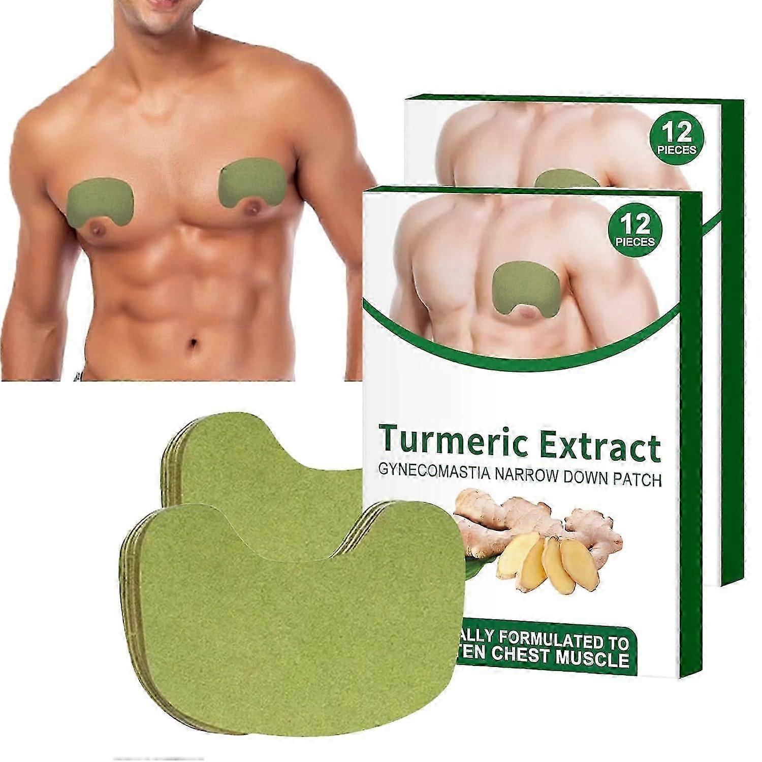 Gynecomastia Plasters for Men, Gynecomastia Reduction Cellulite Plasters Firming Chest Muscles, Natural Gynecomastia Cellulite Melting Plasters
