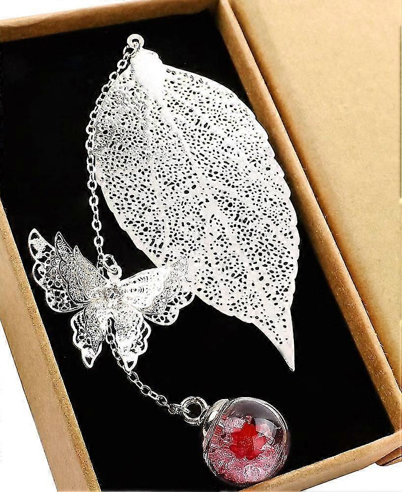 Metal Leaf ,with 3d Pendant