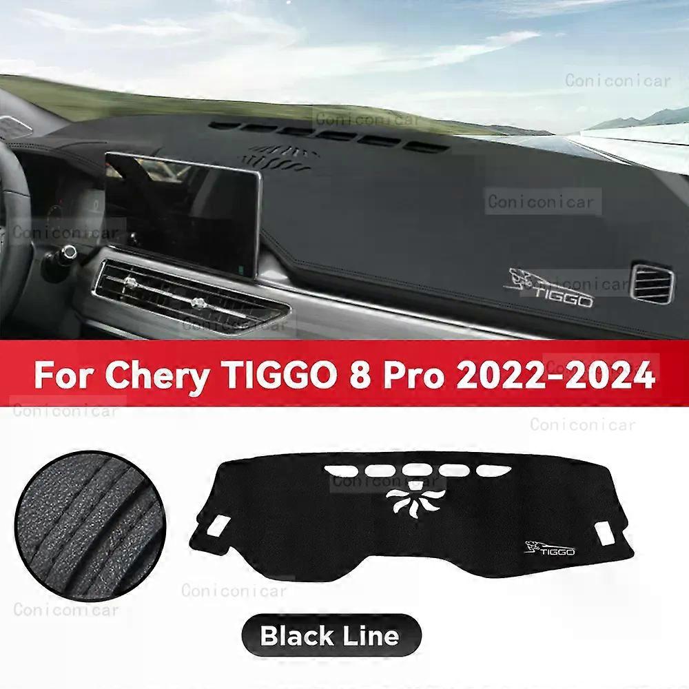 Dashboard Cover Mat Protective Pad For CHERY TIGGO 8 Pro 2022-2024 Car Accessories Dash Board Sunshade Anti-UV Carpet Dashmat