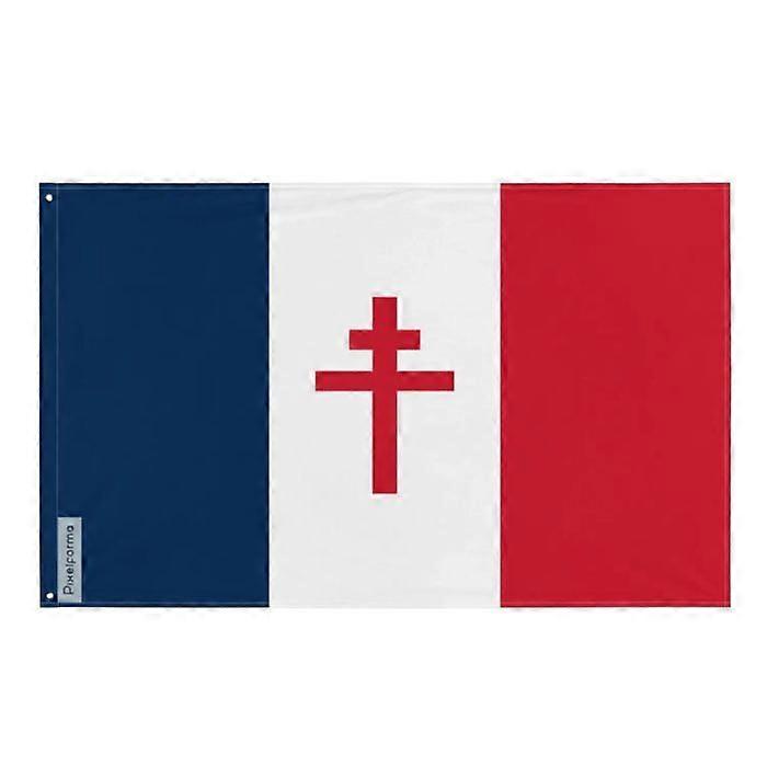 Flag of Free France – 60 x 90 cm – Polyester – Iron eyelets – Durable