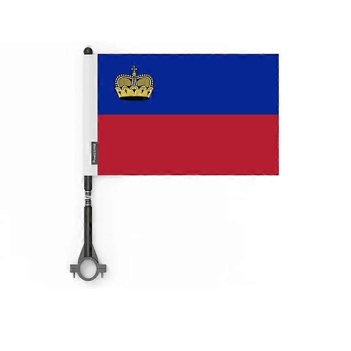 Flag - Bicycle - Liechtenstein - 10 pieces - 14 x 21 cm - Polyester