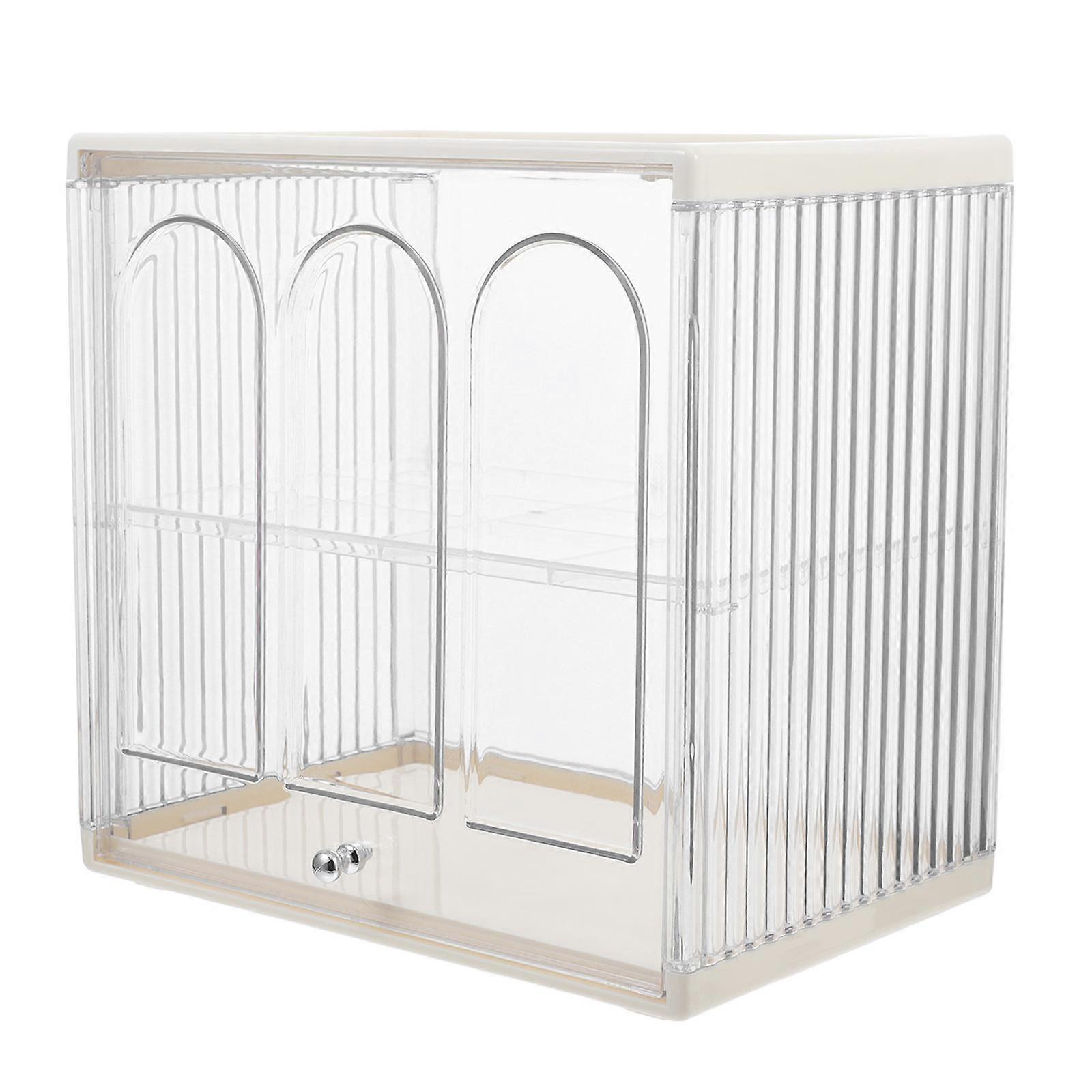 Clear Transparent Bread Box for Kitchen Countertop – Elegant Arch Design with Visible Monitoring Storage