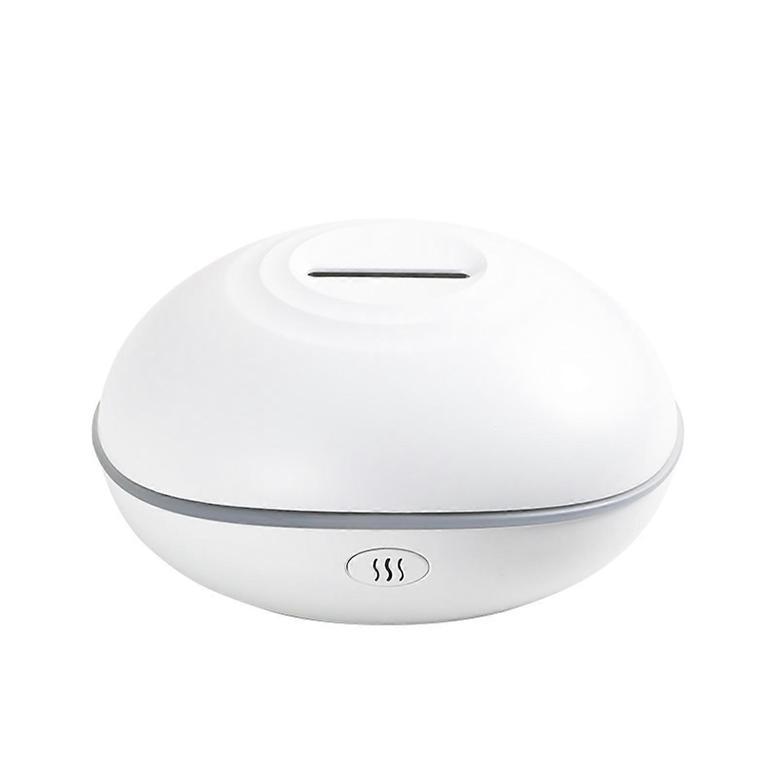 Ätherisches Öl Diffusor USB Power Flamme Luftbefeuchter Lufterfrischer Aromatherapie Diffusor mit Umgebungslicht für Zuhause Weiß