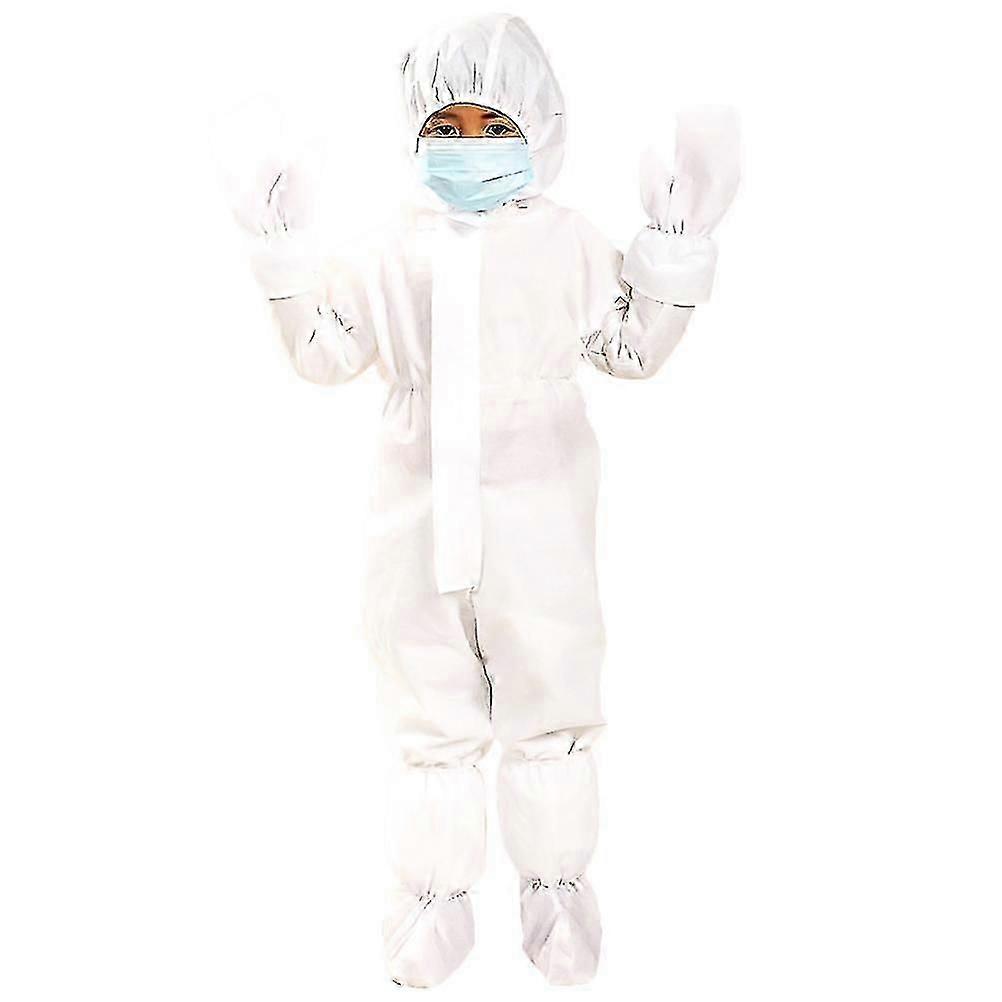 Security Protection Clothes Disposable Coverall Dust-Proof Nonwovens Breathable Isolation Clothes Labour Suit One-Pieces Costume for Kids