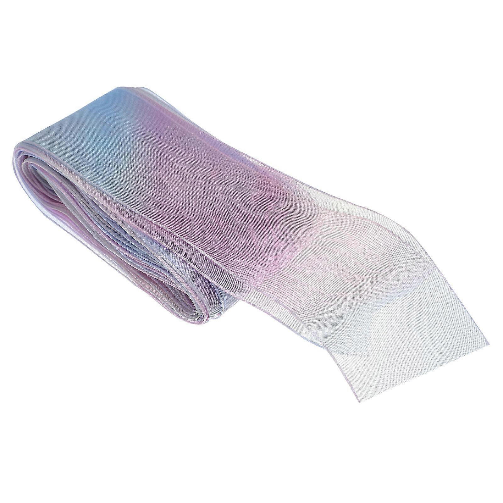 Gradient Rainbow Printed Chiffon Ribbon – DIY Hair Accessories, Crafting & Festival Decorations – Premium Quality, Yards Long, Easy to Work With