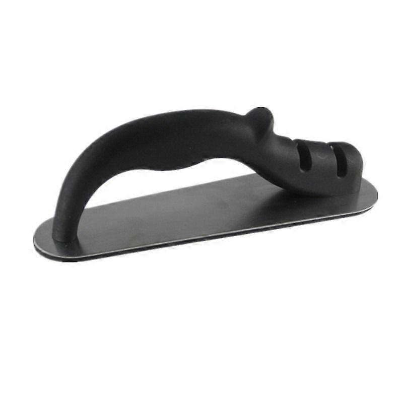 Manual Knife Sharpener - Ergonomic Handle - Non-Slip Foam Backing - Sturdy Stainless Steel Base - Precise Sharpening