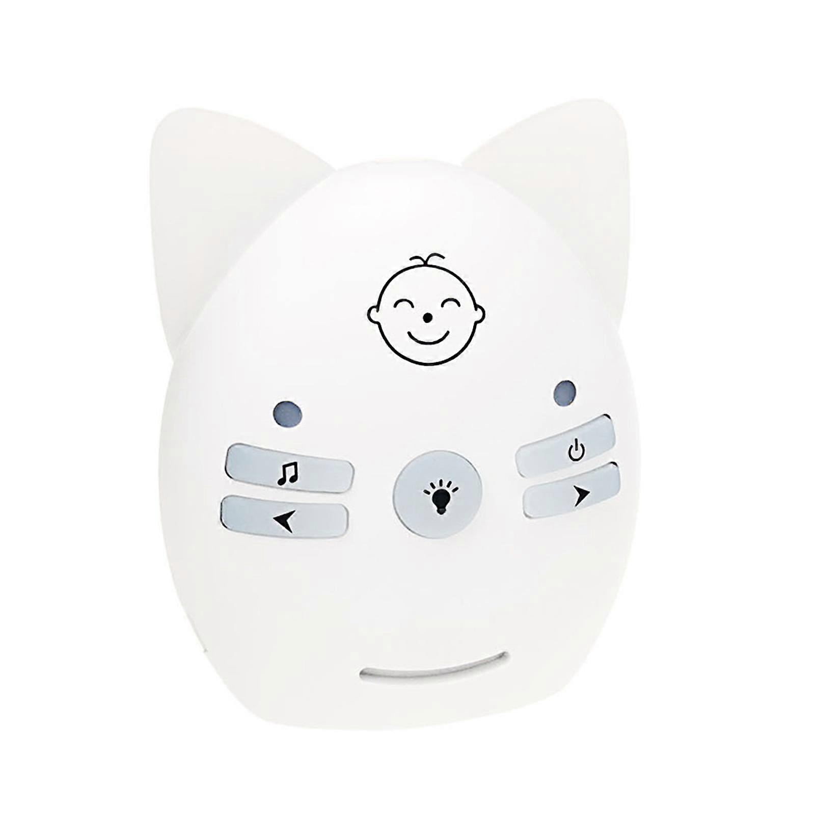 Upgraded Audio Baby Monitor Wireless Secure & Private Connection High-Sensitivity Mic Night Light Portable Parent Unit
