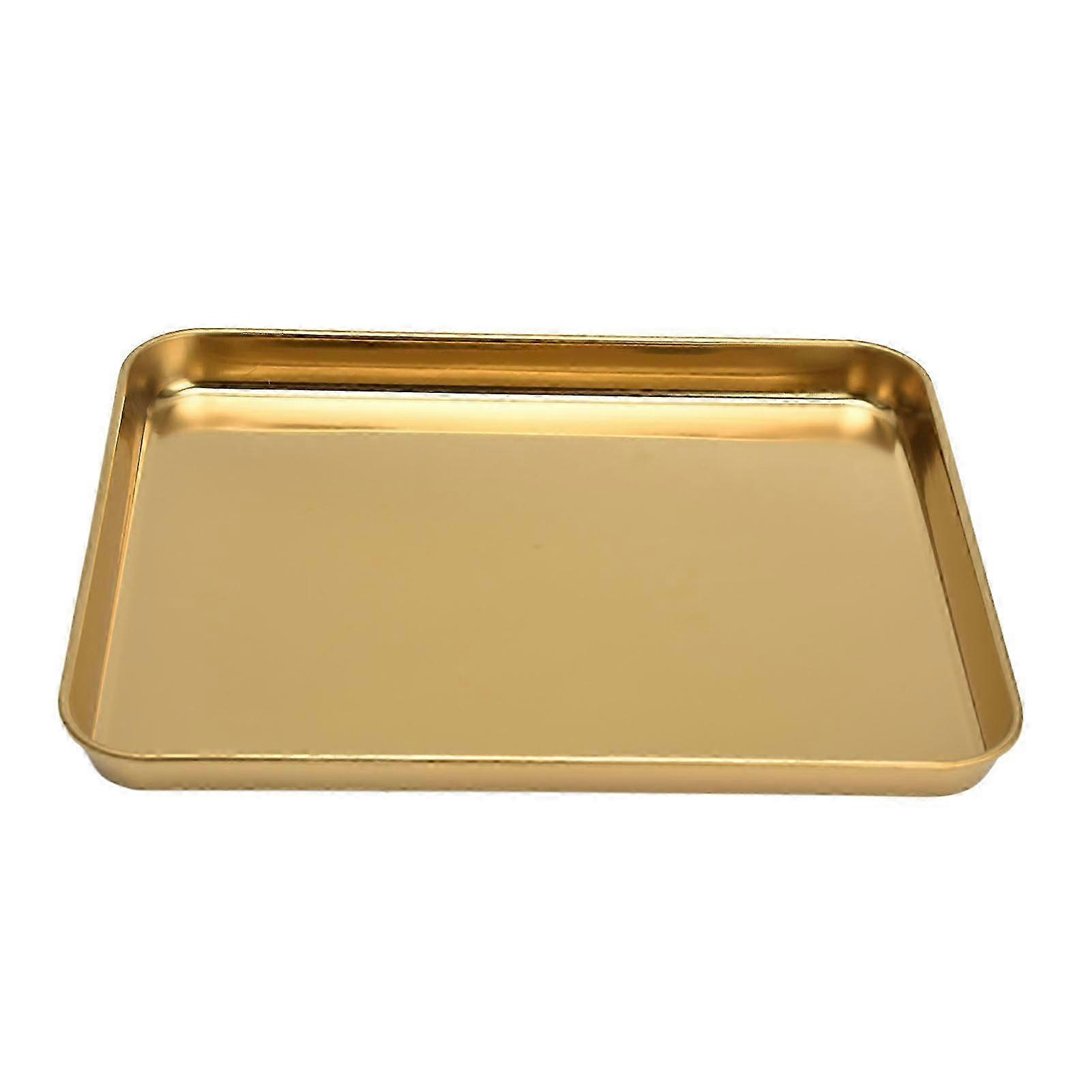 Stainless Steel Flat Bottom Rectangular Tray for Restaurant & Home Use