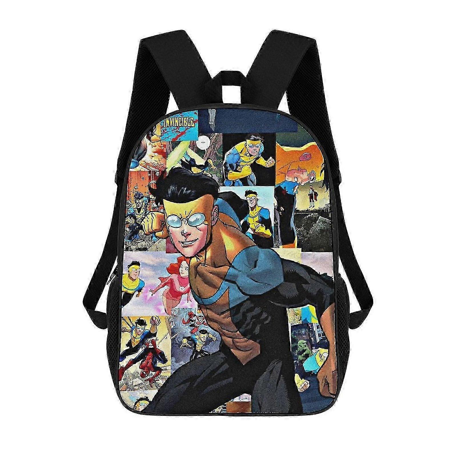Zaino in stile invincibile per ragazzi e ragazze, borsa per materiale scolastico da 32 pollici, perfetta per alcuni prodotti di marca