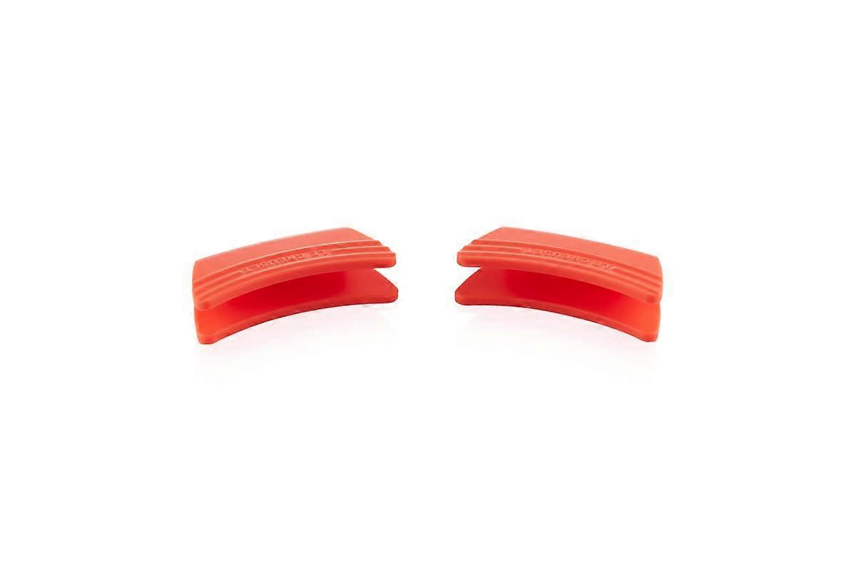 Set of 2 Silicone Grip Protectors, Adaptable, Heat Resistant up to 250 °C, Oven Red, 93010300090000 Red Flame