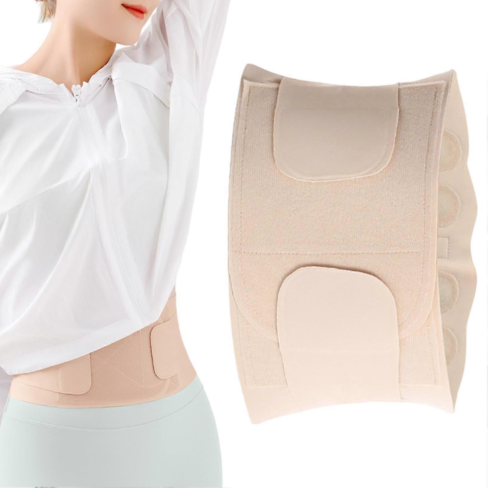Sweat Belt and Waist Trimmer Ergonomic Design Waist Trainer Waist Trimmer Sweat Belt Adjustable for Sauna Sports Training Running Workout Nude L