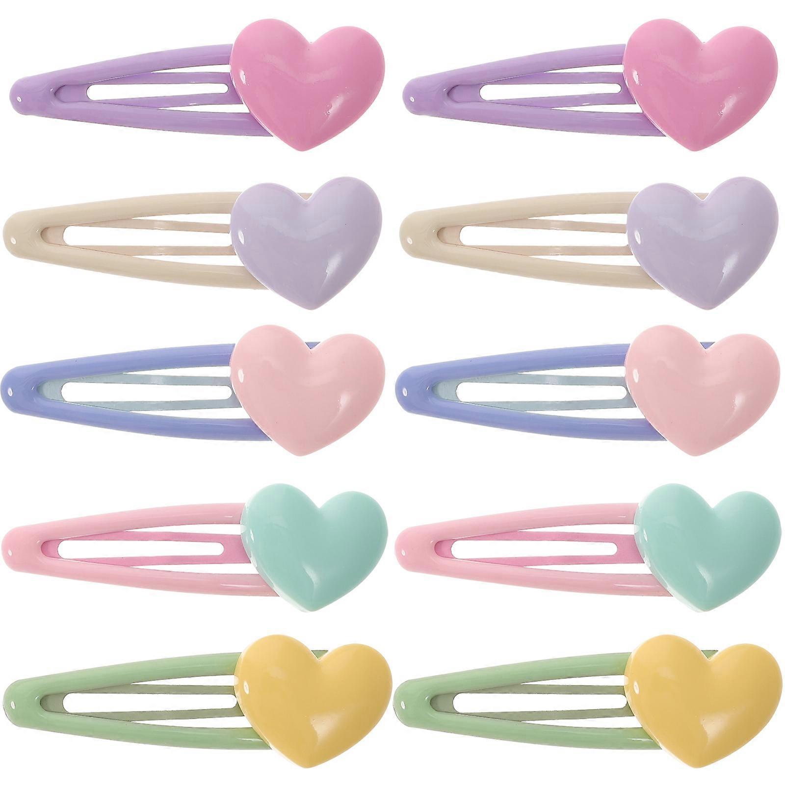Versatile Heart Barrettes Complementing Any Hairstyle or Outfit