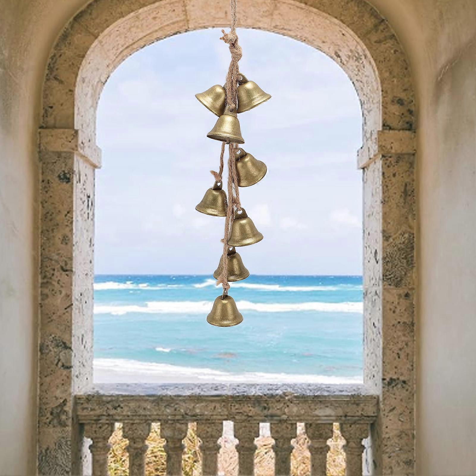 魔女の鐘ドアノブ魔術装飾的な吊り下げ鐘ホームルームの装飾用品ブロンズ