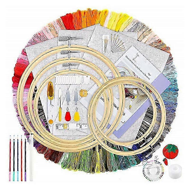 Embroidery Kit Suitable for Cross Stitch with 100 Color Variations for Crafting Enthusiasts