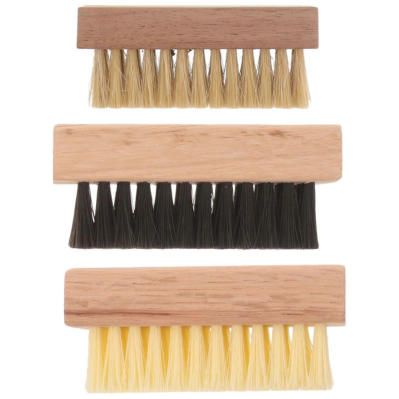 Quick Care Shoe Cleaner MultiFunctional Shoe Cleaning Brush Compact Design Travel 3Set
