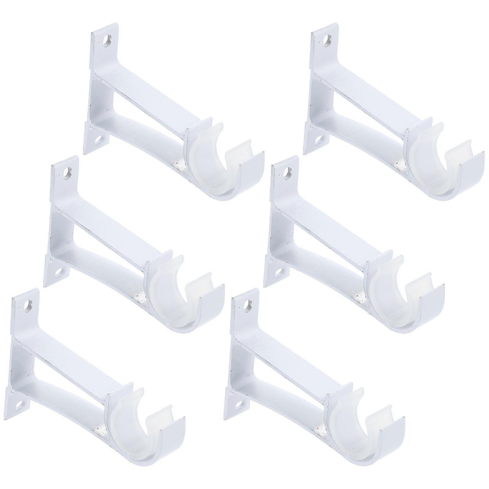 1 Set Curtain Rod Support Brackets for Single Rod Roman Holders