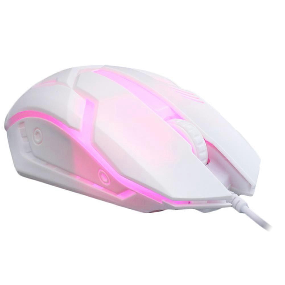Wired Usb Gaming Mouse Computer Accessories For Gaming Accurate Operation White 1Pcs