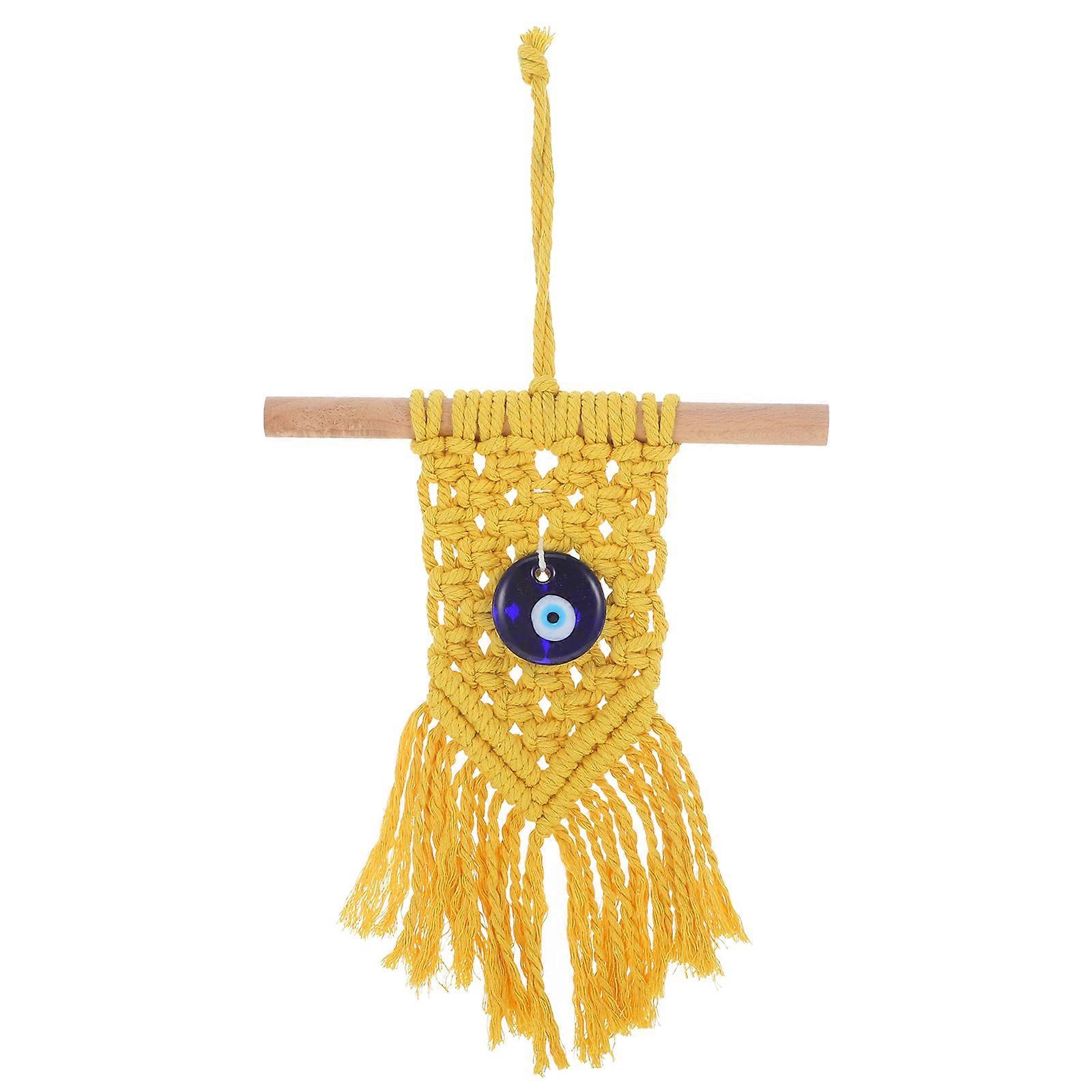 Macrame Tassel Tapestry Wall Hanging Home Decor Rectangular Cotton 1Set