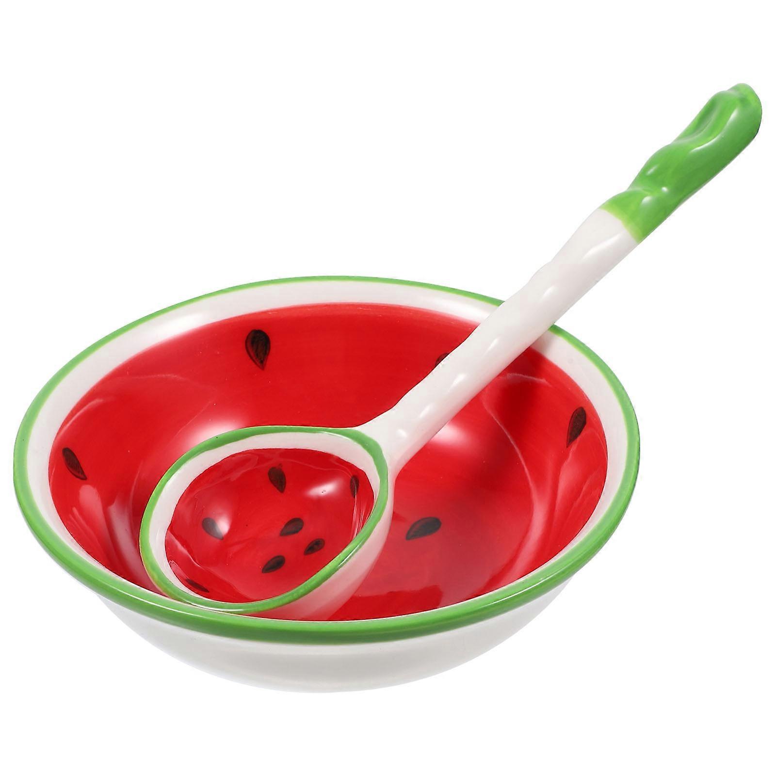 Lovely Rice Bowls Set Cartoon Design Ceramic Small Bowl For Restaurant Use 1Set