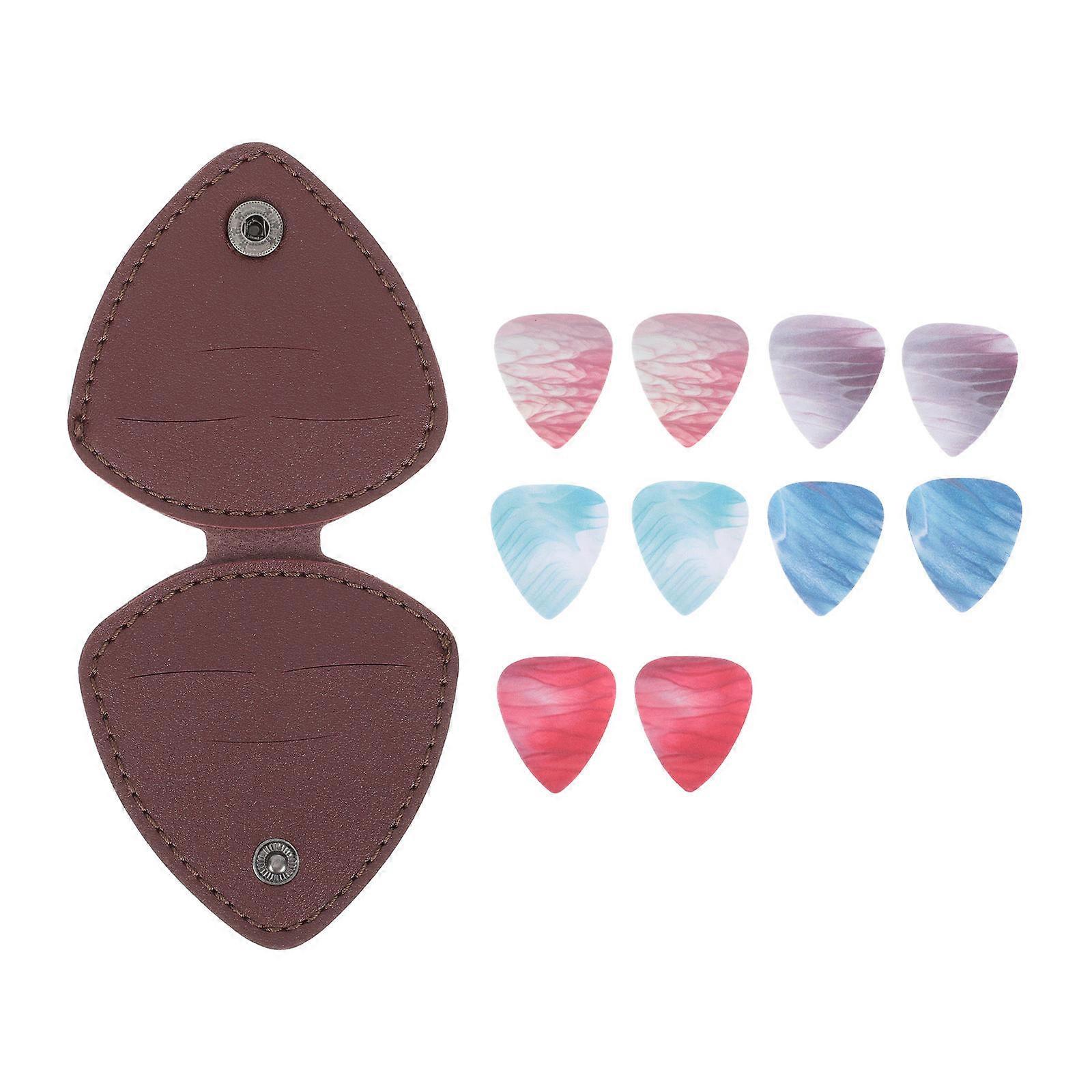 Ergonomic Guitar Picks Set with Storage Bag – Durable, Comfortable Textured Plectrums for Folk and Electric Guitars