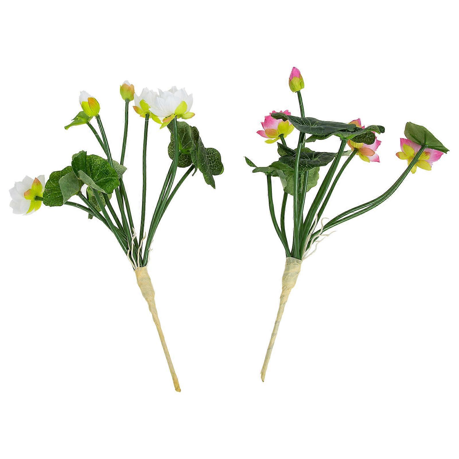a refined and professional product description for your **2pcs Artificial Lotus Flower Bunches**:

 

**2PCS Artificial Lotus Flower Bunches –