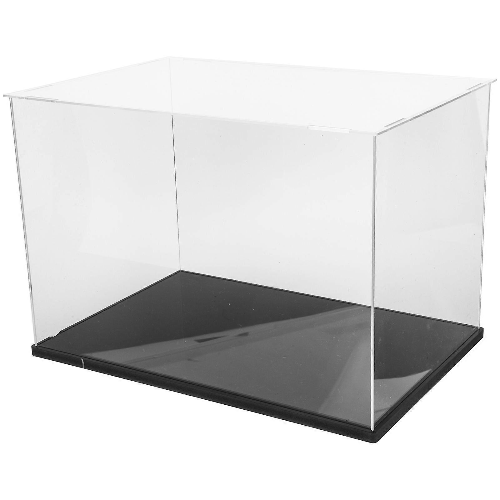 Football Container Football Display Box Multipurpose Indoor Use Rectangular Transparent Acrylic 1Pcs