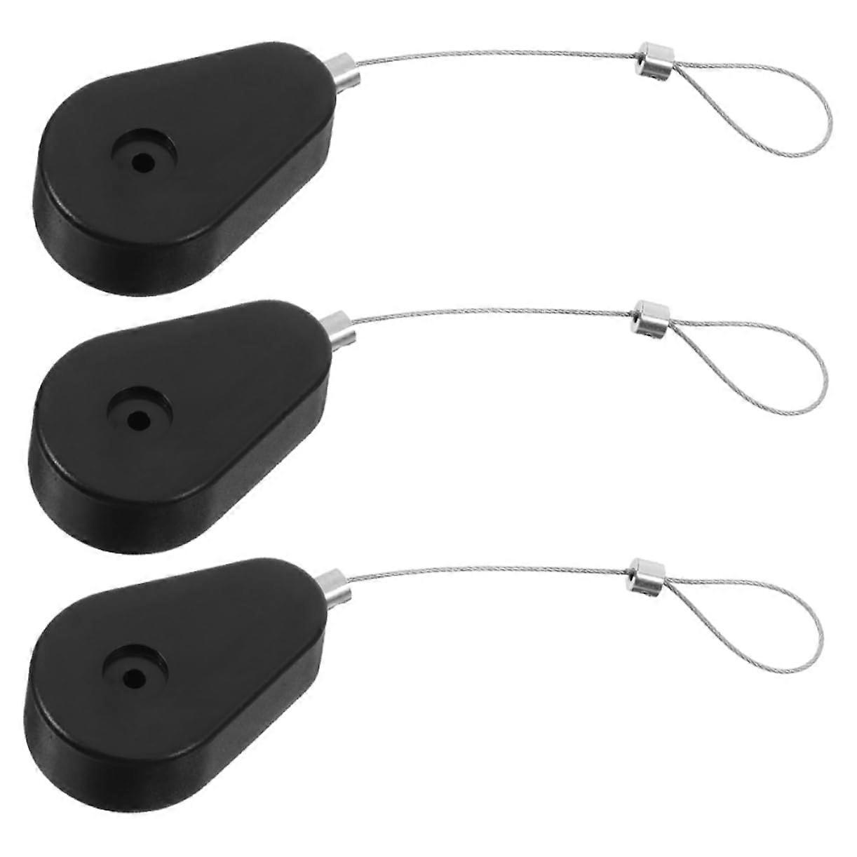 3 pieces telescopic cable lock retractable wire box robust theftproof cable sleeve made of steel wire compact theft solution for electronic devices