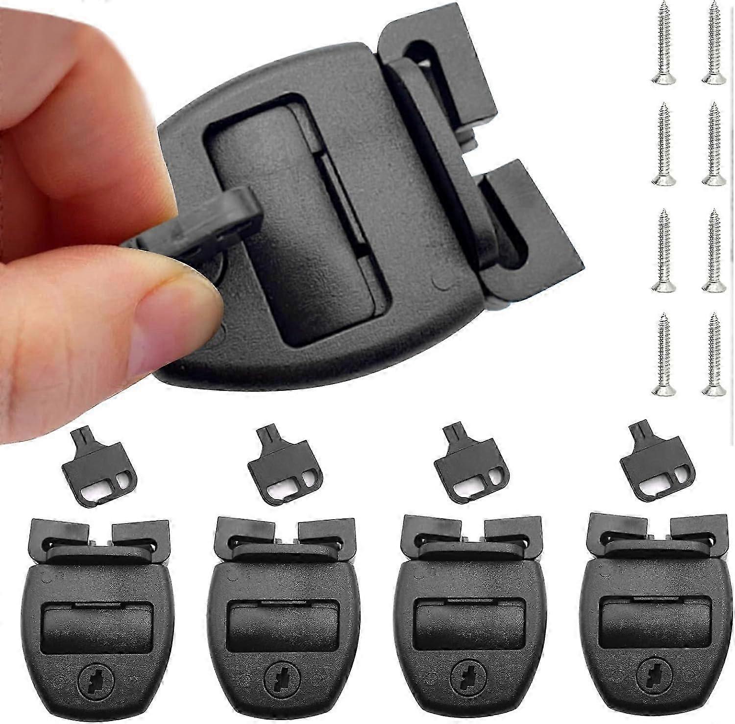 4個スパホットタブカバークリップラッチ交換キット、ホットタブカバー壊れたラッチ修理キット、キーとハードウェア付きラッチクリップロック、ハードウェアアクセサリー