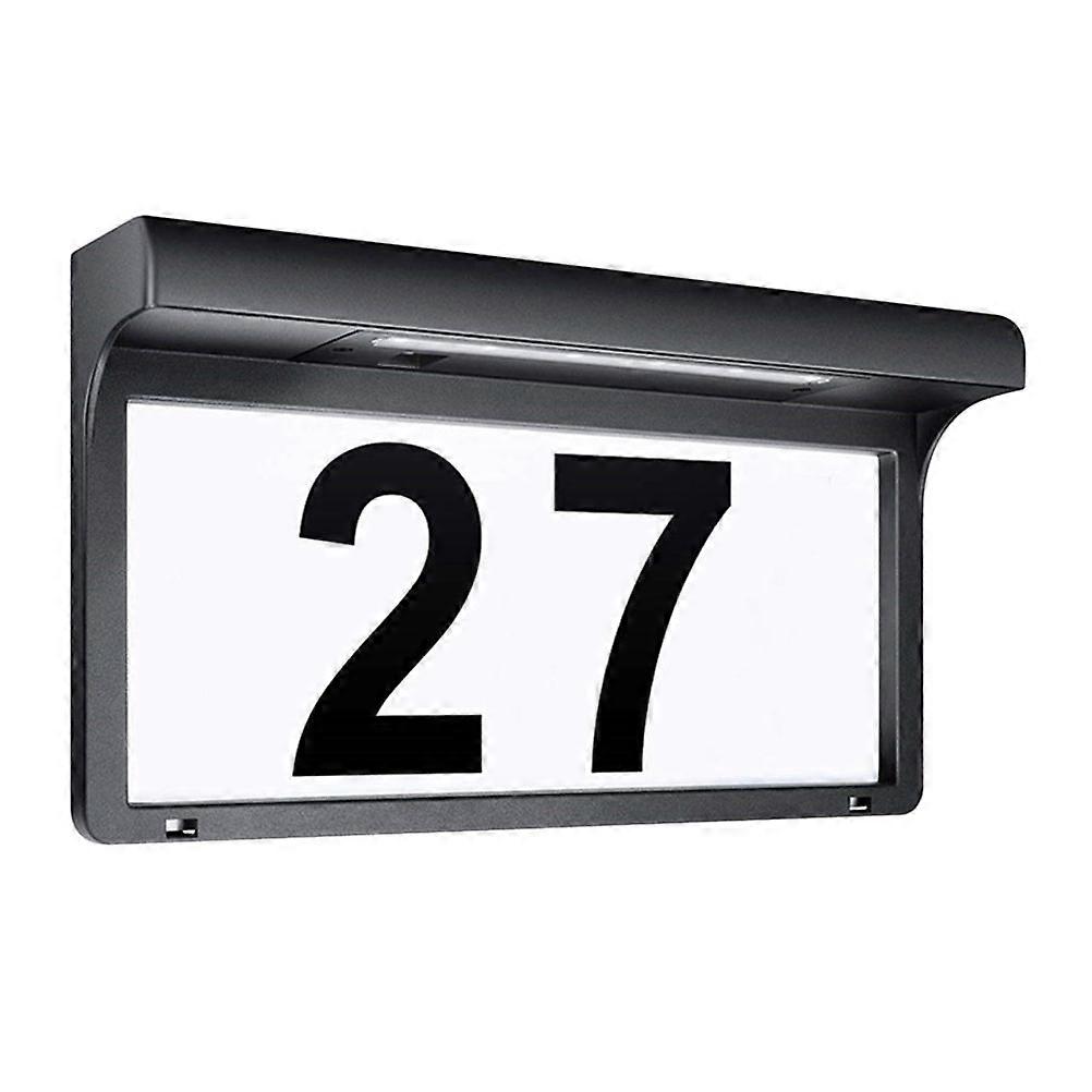 1 Set Address Numbers Solar Powered LED House Numbers Lamp for Outside