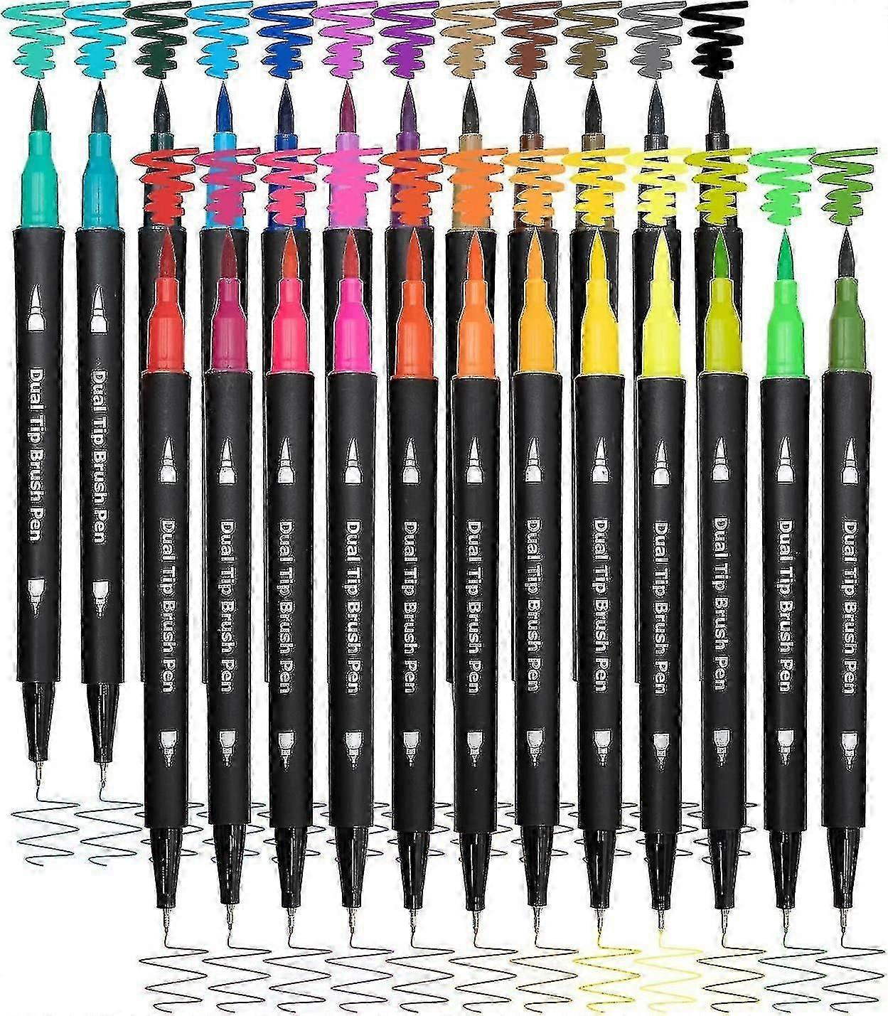 24 Colored Markers for Coloring