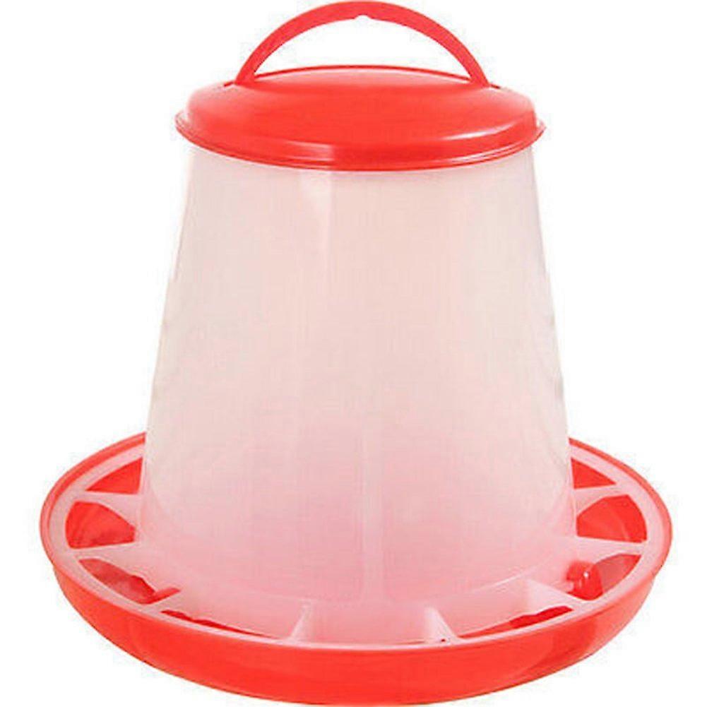 1.5L Plastic Chicken Quail Poultry Water Feeder With Handle For Coop Use