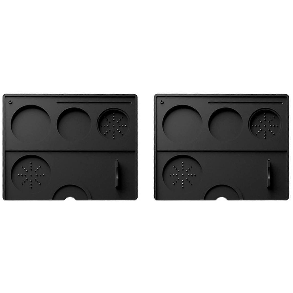 Espresso Silicone Coffee Tamper Mat-Black