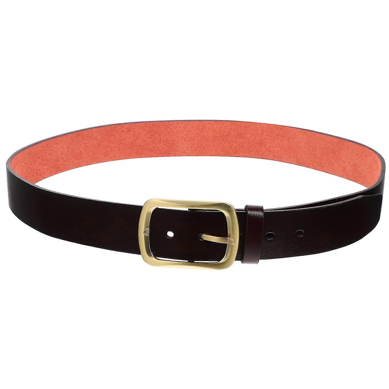 Men's Brown Vintage Style Casual Belt for Daily Wear – Fashionable Accessory for Businessmen and Style Enthusiasts