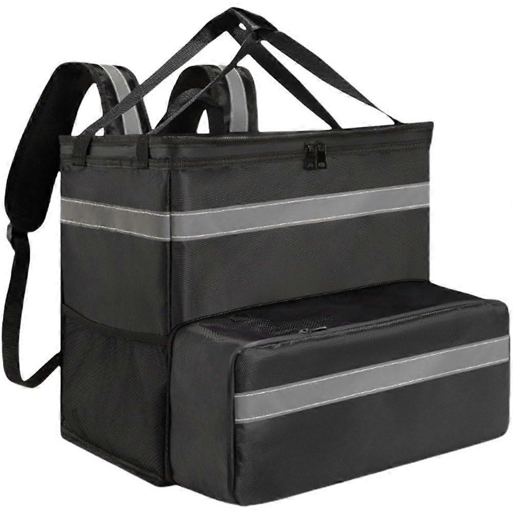 Pizza Delivery Bag - Insulated Large Capacity Portable Shoulder Bag, Foldable Multi-Purpose Food Delivery Box