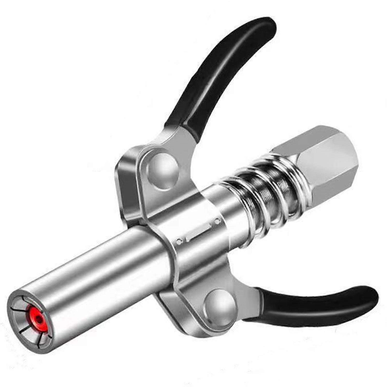 Stainless Steel Quick Release Double Handle Strong Lock On Grease Coupler Nozzle Fittings for Automobiles