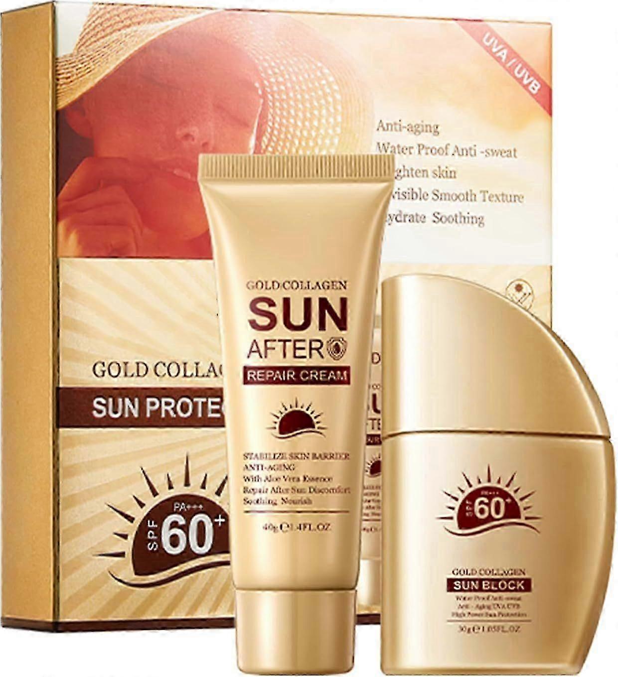Face Sunscreen SPF 60, Non-Greasy Moisturizing Sunscreen for Face, Multi-purpose Oil Control Sunblock, Travel Size Water Resistant Sun Cream, Light Te