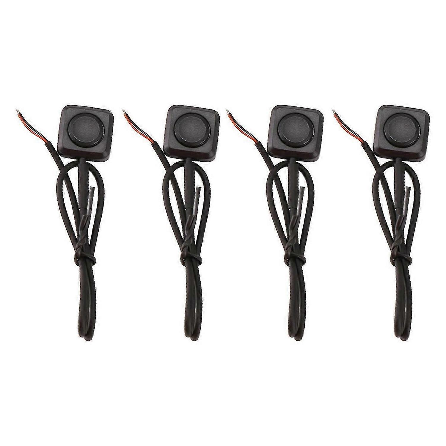 4 Pcs Momentary Switch Momentary Push Button ON Off Switch 12V 24V Mount Mini Button Switch