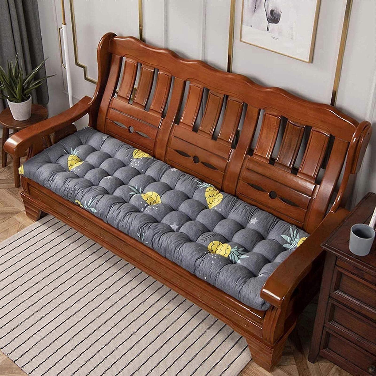 Foam seat cushion for 2 and 3seater sofas, garden swing, sun lounger, thick, washable, rectangular mattress, for indoor and outdoor use, W 160*55cm