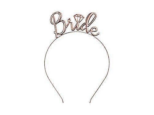 ローズゴールドブライドヘッドバンド|ヘンパーティークラウンティアラバチェロレッテパーティーズームギフト