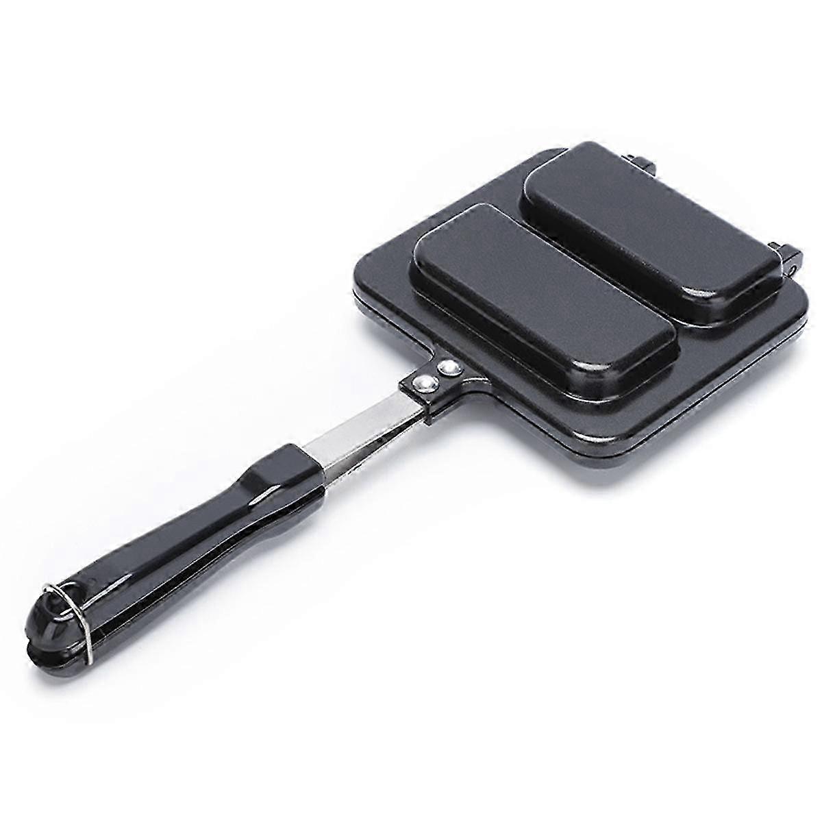 Double-Sided Non-Stick Sandwich Pan Mold for Breakfast Pancakes and Toast